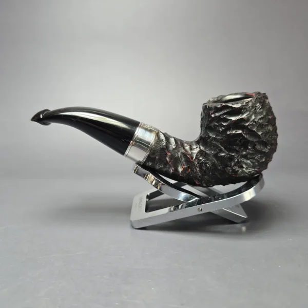 Peterson 160th Anniversary Pat. B Rusticated Bent Billiard Briar Pipe, New - Image 4