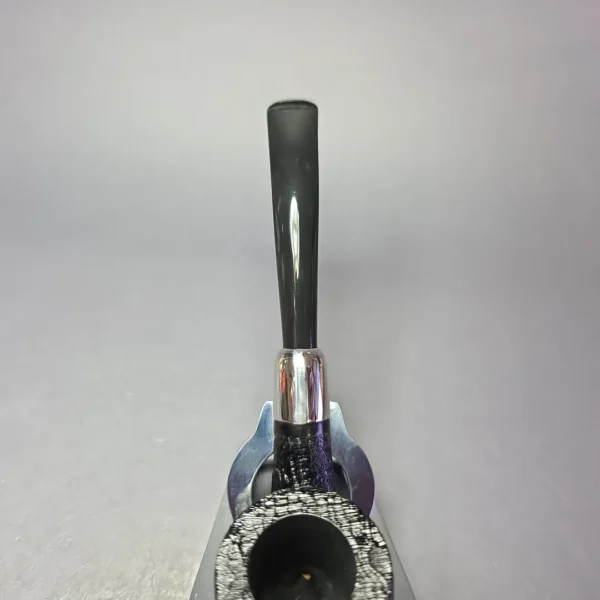 MBSD Briars Timeless Traditions 2 Sandblasted Bent Billiard w/ Silver Handmade Briar Pipe, New - Image 8