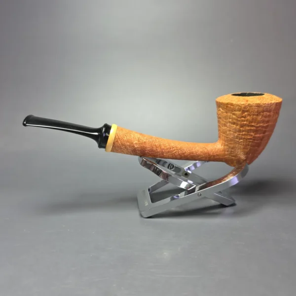 Madao 3000 Natural Sandblasted Dublin w/ Boxwood Handmade Briar Pipe New - Image 4
