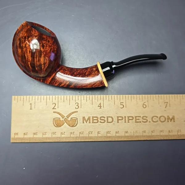 MBSD Briars Modern Masters 2 Smooth Blowfish w/ Boxwood Handmade Briar Pipe, New - Image 10