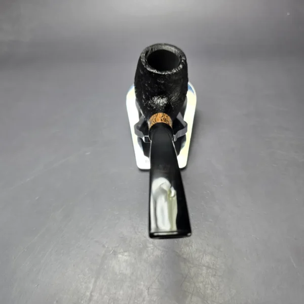 MBSD Briars by Piero Vitale Vintage Sandblasted Brandy w/ Olivewood Briar Pipe, New - Image 5