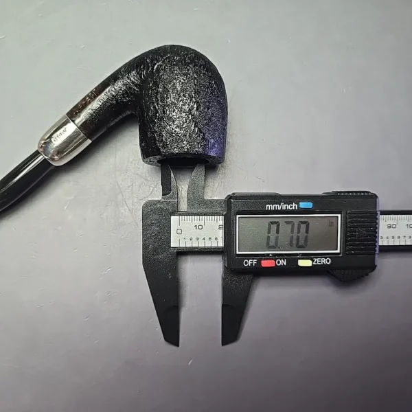 MBSD Briars Timeless Traditions 2 Sandblasted Bent Billiard w/ Silver Handmade Briar Pipe, New - Image 14