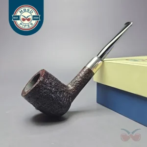 MBSD Briars Timeless Traditions 1 Sandblasted Billiard w/ Silver Handmade Briar Pipe, New