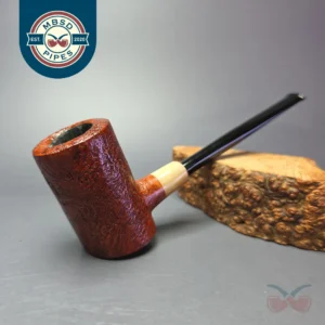 MBSD Briars "Re-Don" Sandblasted Poker w/ Horn, Briar Pipe, New