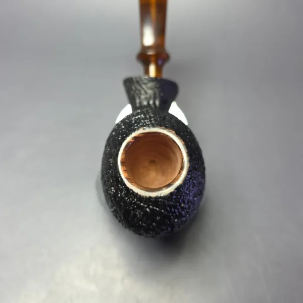 Buckeye Hand Made Sandblasted Blowfish Briar Pipe, New - Image 5