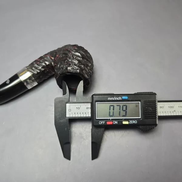 Peterson 160th Anniversary Pat. B Rusticated Bent Billiard Briar Pipe, New - Image 10