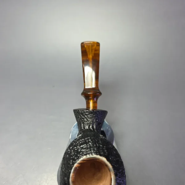 Buckeye Hand Made Sandblasted Blowfish Briar Pipe, New - Image 6
