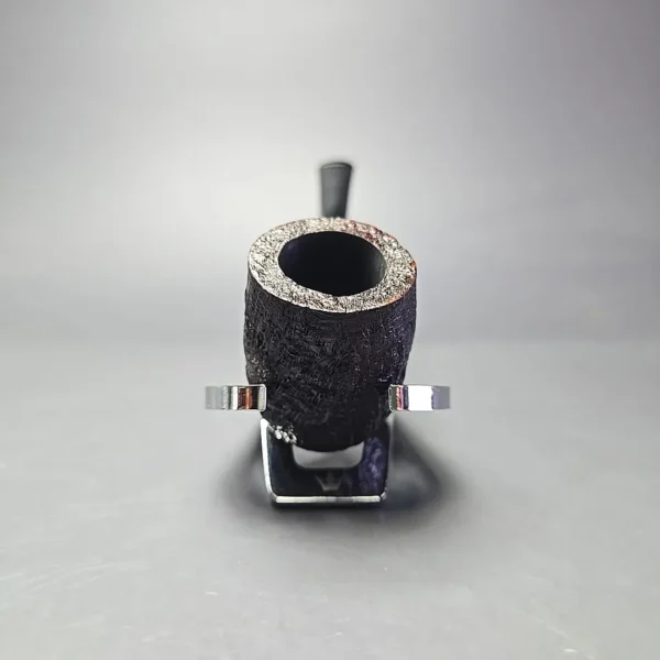 MBSD Briars Timeless Traditions 1 Sandblasted Billiard w/ Silver Handmade Briar Pipe, New - Image 4