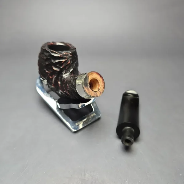 Peterson 160th Anniversary Pat. B Rusticated Bent Billiard Briar Pipe, New - Image 11