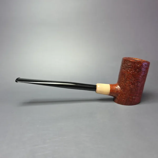 MBSD Briars "Re-Don" Sandblasted Poker w/ Horn, Briar Pipe, New - Image 4