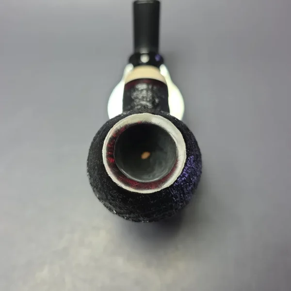 Qi Studio Partially Sandblasted Rhodesian Estate Briar Pipe, Unsmoked - Image 5