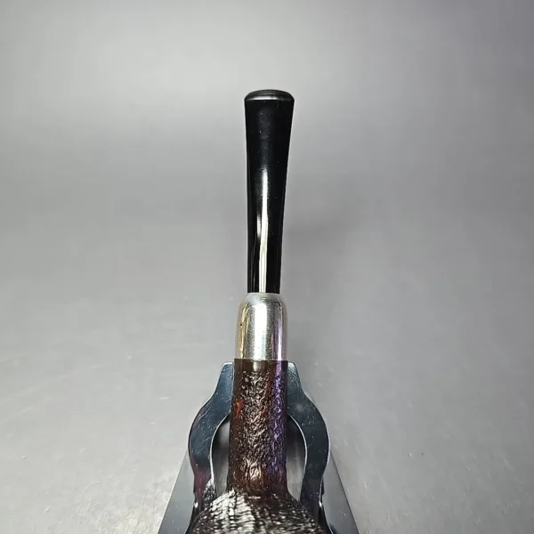 MBSD Briars Timeless Traditions 1 Sandblasted Billiard w/ Silver Handmade Briar Pipe, New - Image 6