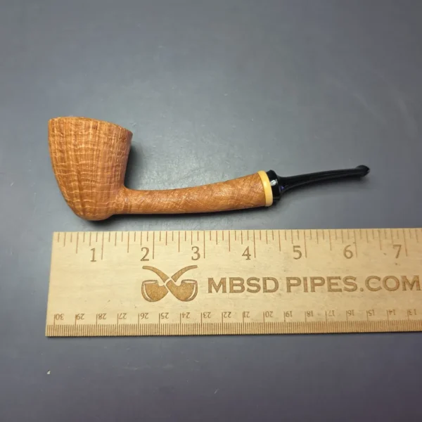 Madao 3000 Natural Sandblasted Dublin w/ Boxwood Handmade Briar Pipe New - Image 12