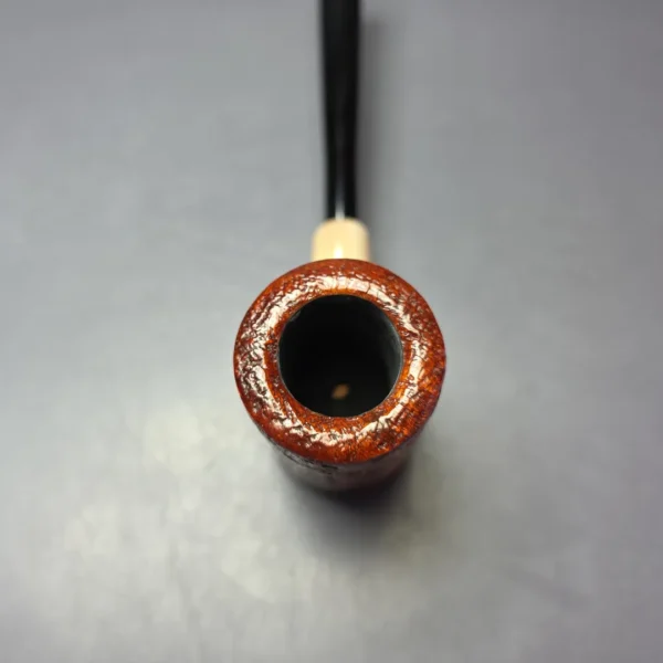 MBSD Briars "Re-Don" Sandblasted Poker w/ Horn, Briar Pipe, New - Image 5
