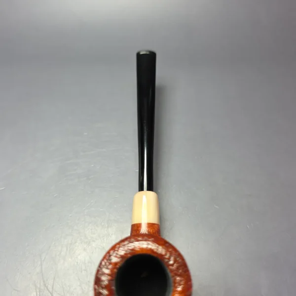 MBSD Briars "Re-Don" Sandblasted Poker w/ Horn, Briar Pipe, New - Image 6