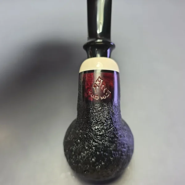 Qi Studio Partially Sandblasted Rhodesian Estate Briar Pipe, Unsmoked - Image 7