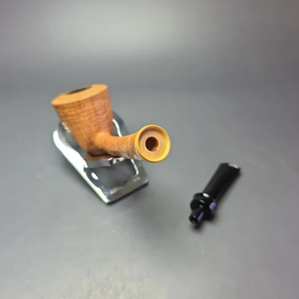 Madao 3000 Natural Sandblasted Dublin w/ Boxwood Handmade Briar Pipe New - Image 14