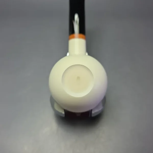 MBSD Meerschaum Deluxe XL Translucent Smooth Apple Block Meerschaum Pipe, Briar-Mortise, New - Image 7