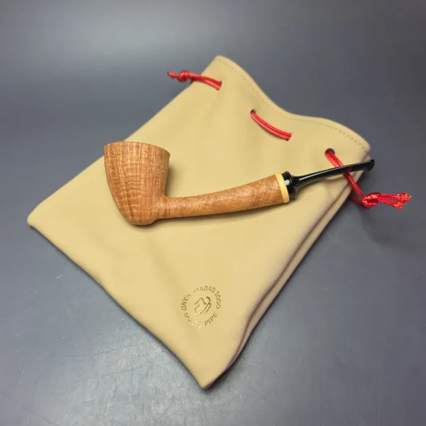 Madao 3000 Natural Sandblasted Dublin w/ Boxwood Handmade Briar Pipe New - Image 15
