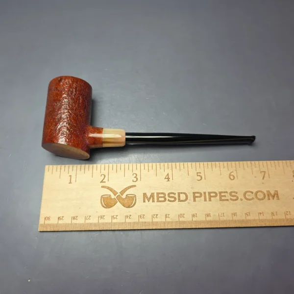 MBSD Briars "Re-Don" Sandblasted Poker w/ Horn, Briar Pipe, New - Image 8
