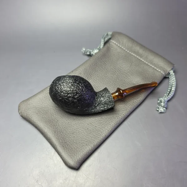 Buckeye Hand Made Sandblasted Blowfish Briar Pipe, New - Image 12