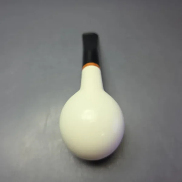 MBSD Meerschaum Deluxe XL Translucent Smooth Apple Block Meerschaum Pipe, Briar-Mortise, New - Image 8