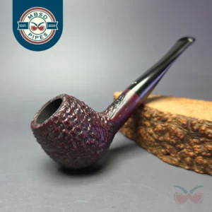 Aldo Velani Starter Rusticated Apple Estate Briar Pipe, Unsmoked