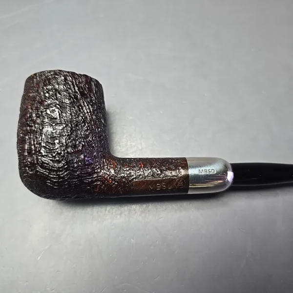 MBSD Briars Timeless Traditions 1 Sandblasted Billiard w/ Silver Handmade Briar Pipe, New - Image 11