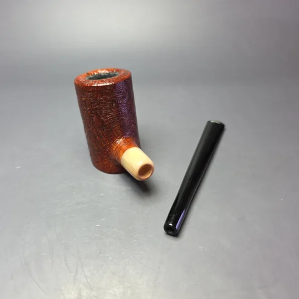 MBSD Briars "Re-Don" Sandblasted Poker w/ Horn, Briar Pipe, New - Image 10