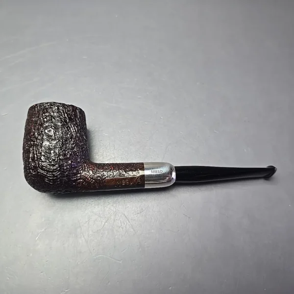 MBSD Briars Timeless Traditions 1 Sandblasted Billiard w/ Silver Handmade Briar Pipe, New - Image 12