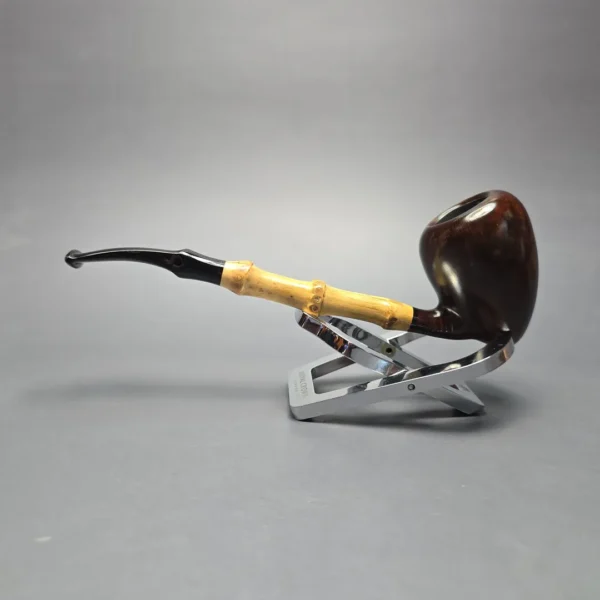 MBSD Briars Modern Masters 1 Smooth Peewit w/ Bamboo Handmade Briar Pipe, New - Image 5