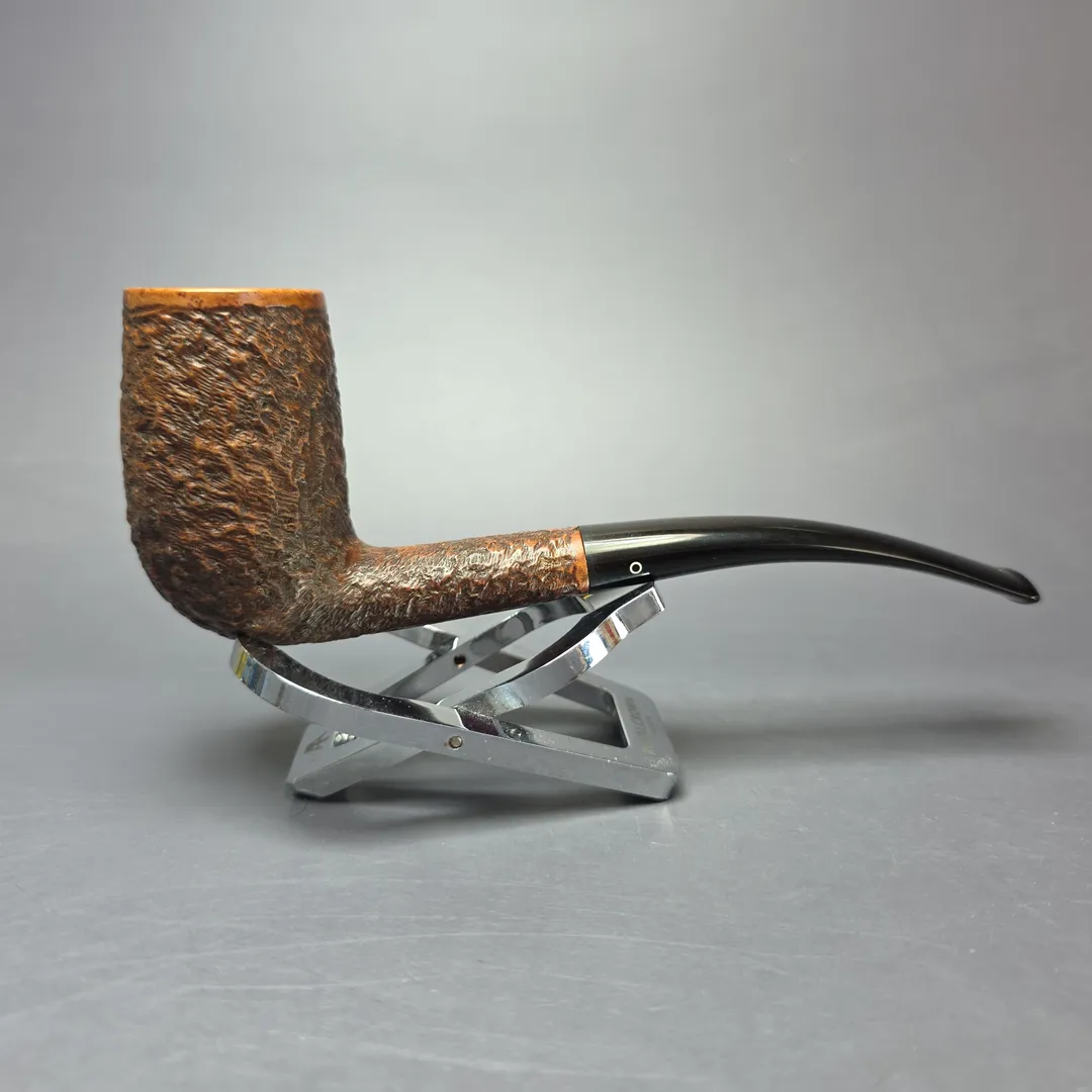 Julius Vesz 1992 Hand Made (4) Rusticated Stack Estate Briar Pipe, Canadian Estates - Image 2