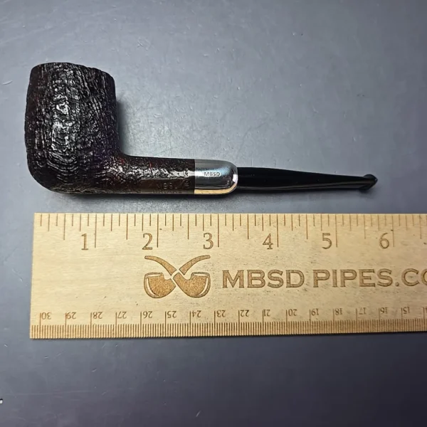 MBSD Briars Timeless Traditions 1 Sandblasted Billiard w/ Silver Handmade Briar Pipe, New - Image 13