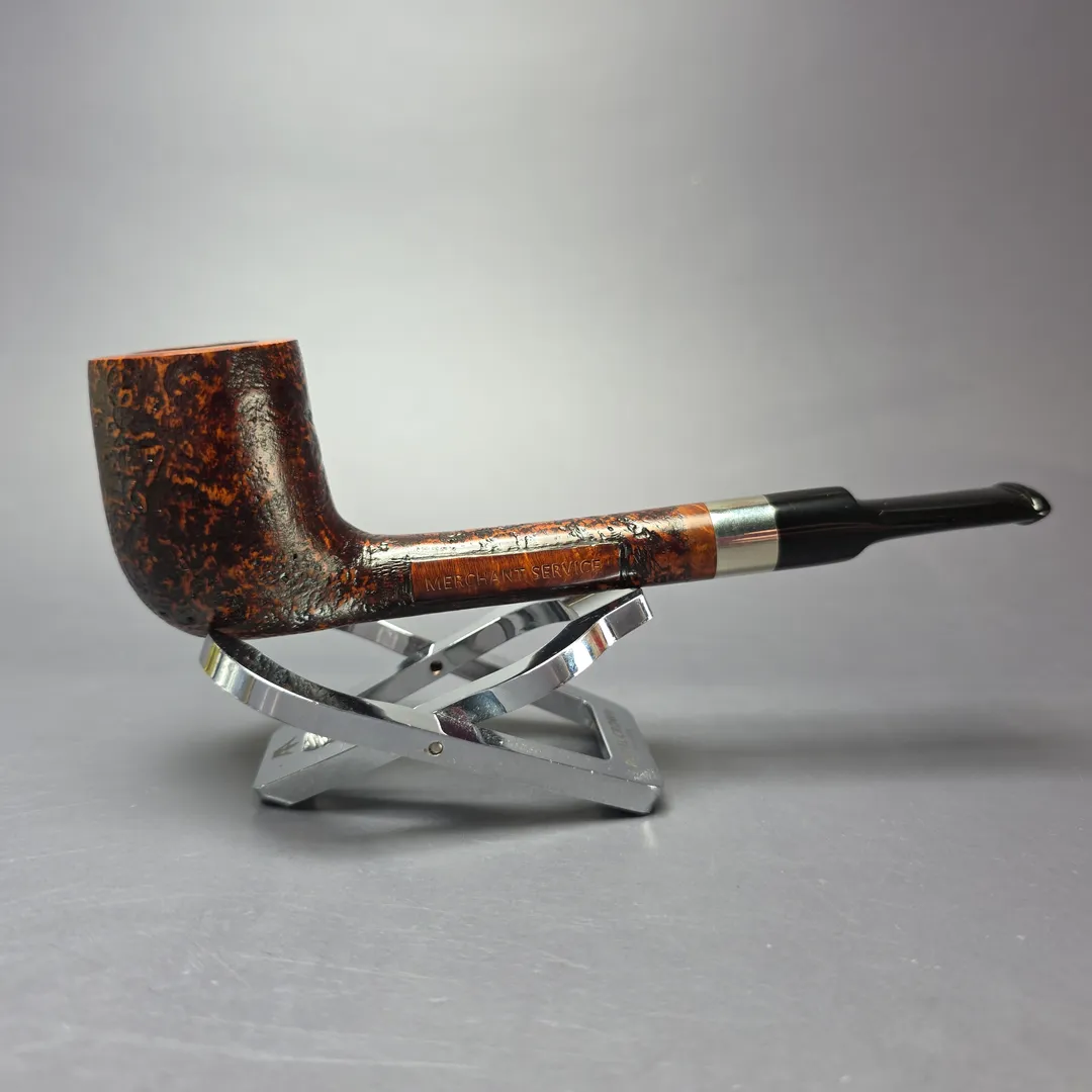 Merchant Service Partially Sandblasted Lovat Estate Briar Pipe, Unsmoked - Image 2