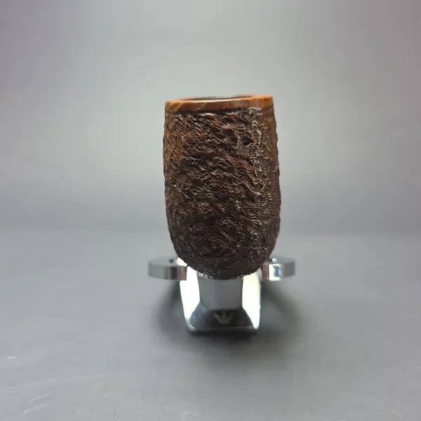 Julius Vesz 1992 Hand Made (4) Rusticated Stack Estate Briar Pipe, Canadian Estates - Image 3