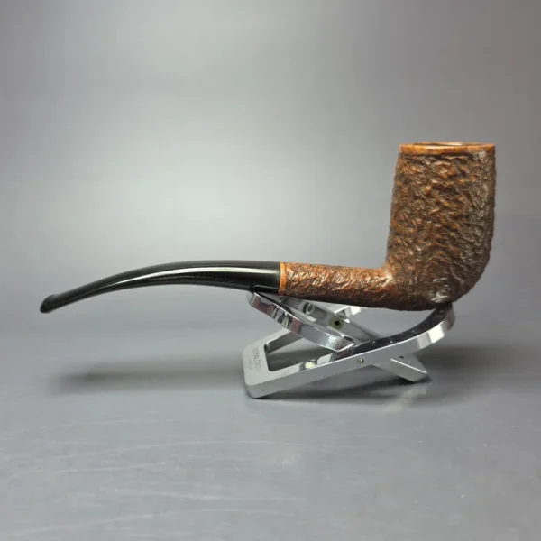 Julius Vesz 1992 Hand Made (4) Rusticated Stack Estate Briar Pipe, Canadian Estates - Image 4