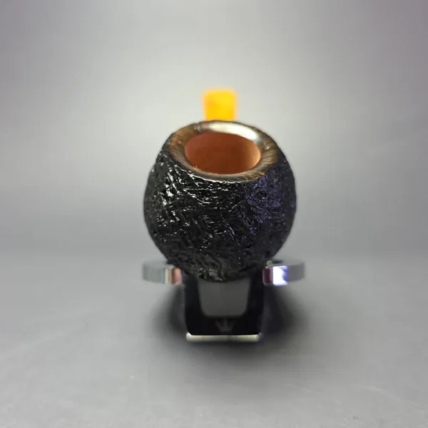 Buckeye Hand Made Partially Sandblasted Blowfish Briar Pipe, New - Image 3