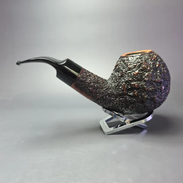 Ardor Urano Giant Partially Rusticated Magnum Apple Estate Briar Pipe, Italian Estates - Image 4