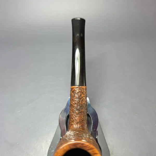 Julius Vesz 1992 Hand Made (4) Rusticated Stack Estate Briar Pipe, Canadian Estates - Image 7