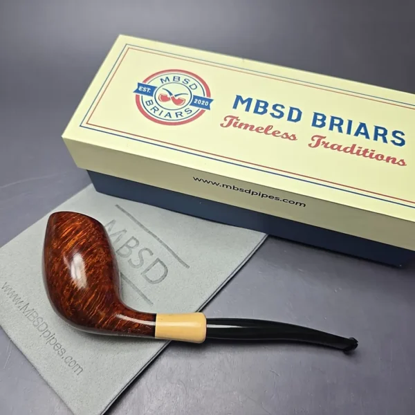 MBSD Briars Modern Masters 3 Smooth Tulip w/ Boxwood, Handmade Briar Pipe, New - Image 8