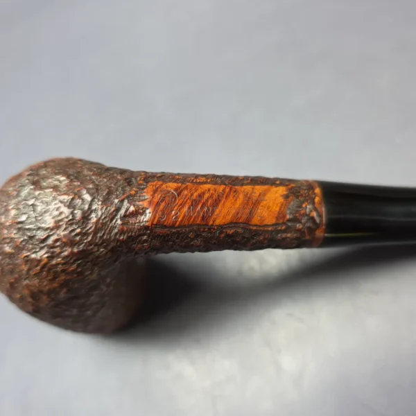 Julius Vesz 1992 Hand Made (4) Rusticated Stack Estate Briar Pipe, Canadian Estates - Image 9