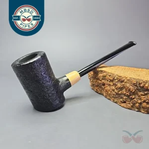 MBSD Briars "Re-Don" Sandblasted Poker w/ Boxwood, Briar Pipe, New