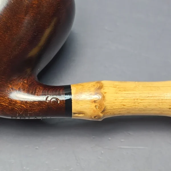 MBSD Briars Modern Masters 1 Smooth Peewit w/ Bamboo Handmade Briar Pipe, New - Image 14
