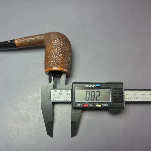 Julius Vesz 1992 Hand Made (4) Rusticated Stack Estate Briar Pipe, Canadian Estates - Image 11