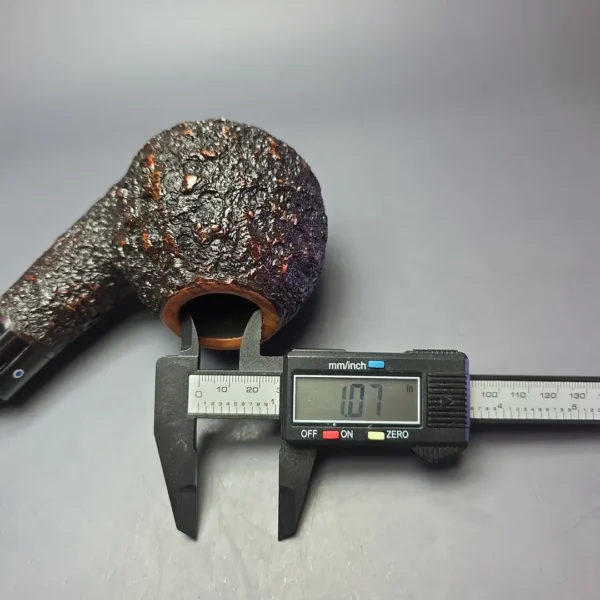 Ardor Urano Giant Partially Rusticated Magnum Apple Estate Briar Pipe, Italian Estates - Image 9
