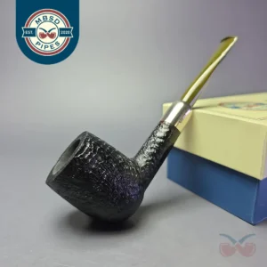 MBSD Briars Timeless Traditions 1 Sandblasted Billiard w/ Silver Handmade Briar Pipe, New