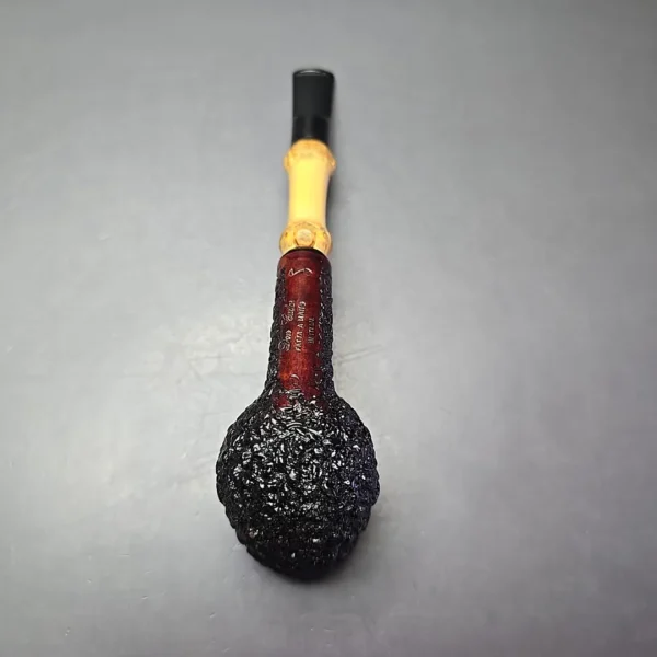 Don Carlos 1 Note Rusticated Billiard w/ Bamboo Estate Briar Pipe, Italian Estates - Image 7