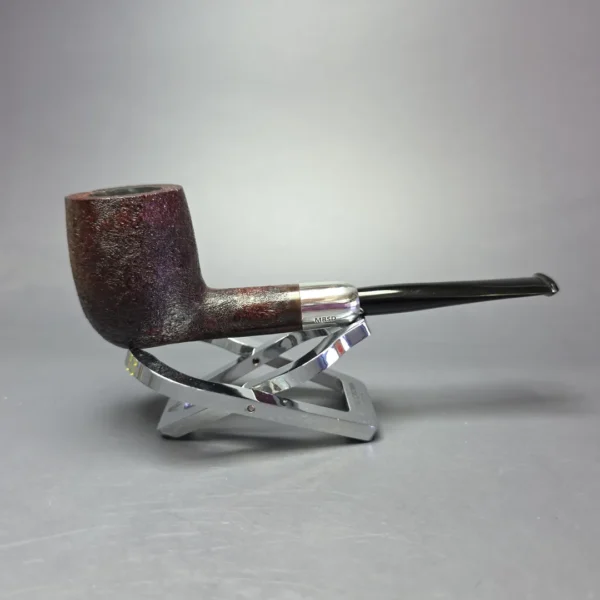 MBSD Briars Timeless Traditions 1 Sandblasted Billiard w/ Silver Handmade Briar Pipe, New - Image 3