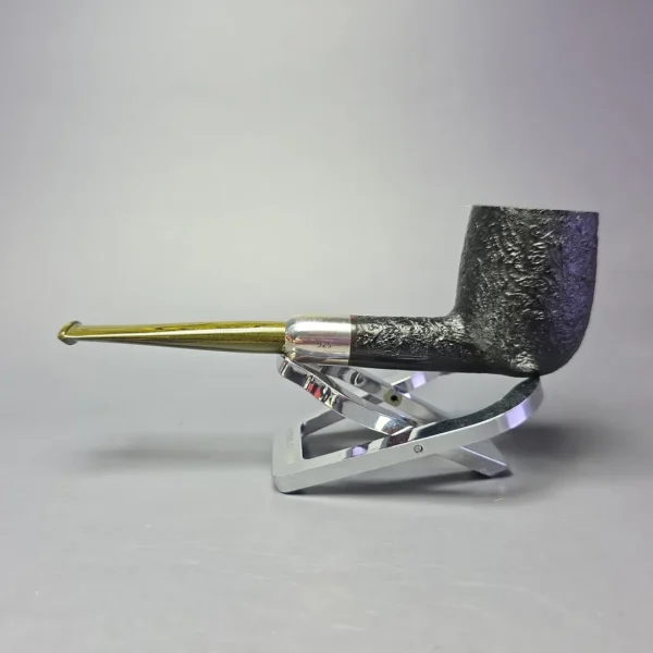 MBSD Briars Timeless Traditions 1 Sandblasted Billiard w/ Silver Handmade Briar Pipe, New - Image 5