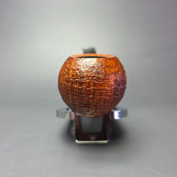 Qi Studio Contrast Sandblasted Apple Estate Briar Pipe, Unsmoked - Image 3